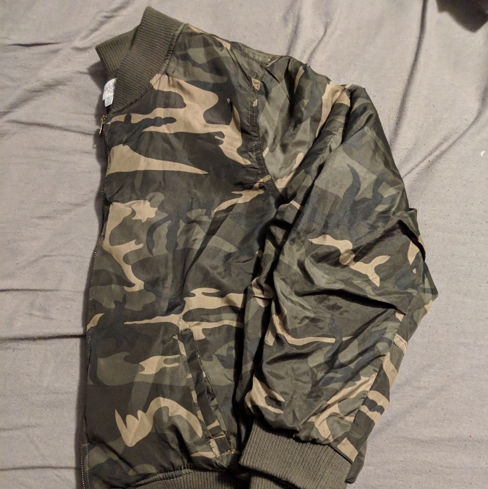 Camo Comfy Bomber Jacket